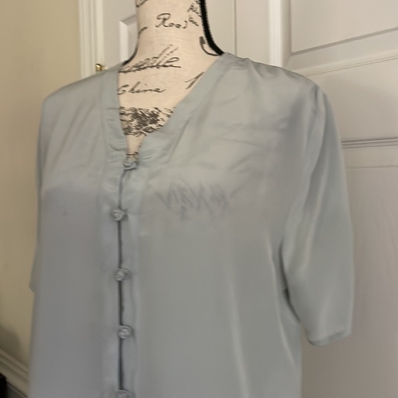 Potomac collection 100% silk buttons down shirt - Picture 4 of 8